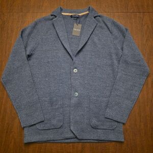 Peter Millar Crown Crafted Concorde Sweater Blazer Blue Pearl Linen Wool Men's L